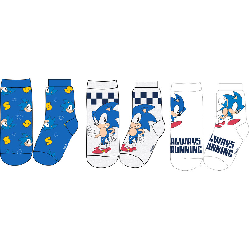 Ježek SONIC - licence Chlapecké ponožky - Ježek Sonic 5234079,