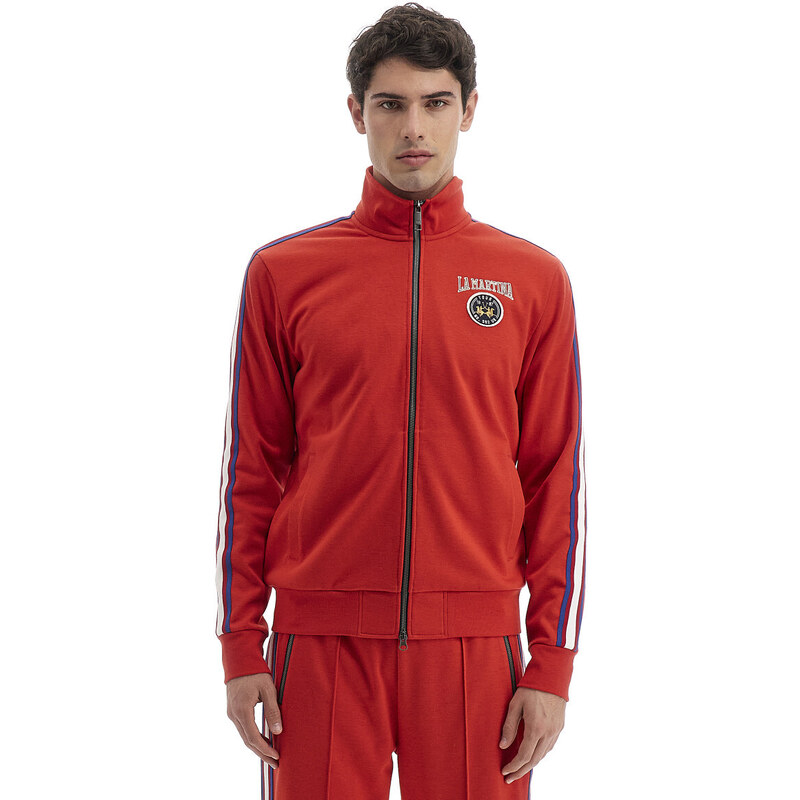 MIKINA LA MARTINA MAN FULL ZIP INTERLOCK FLEECE