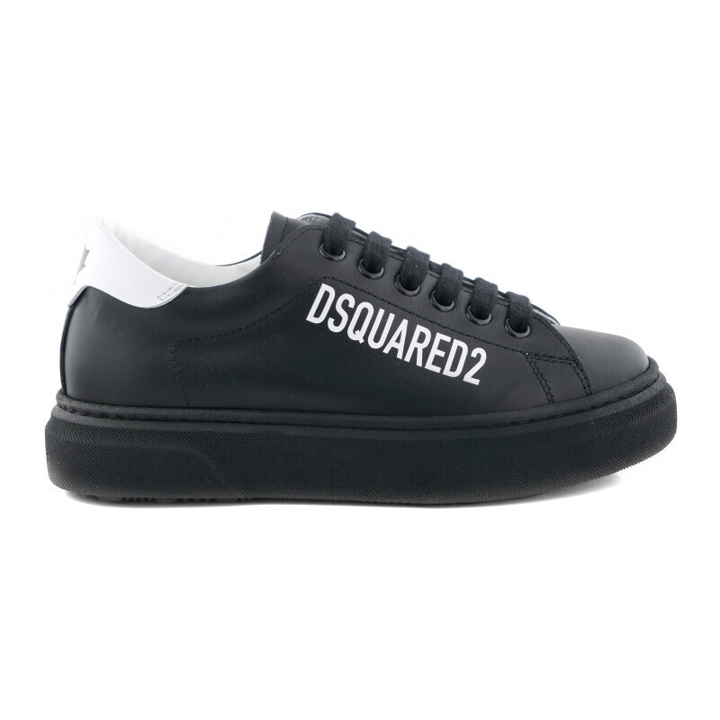 DSQUARED2 TENISKY DSQUARED LOGO PRINT BOXER SNEAKERS LACE UP