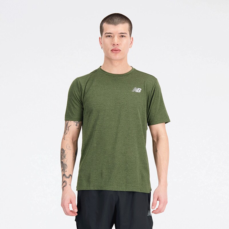 Pánské tričko New Balance MT21262KMU – zelené