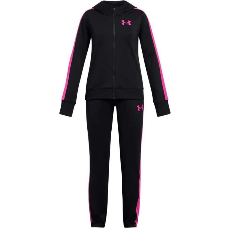 Souprava Under Armour UA Knit Hooded Tracksuit-BLK 1377517-004