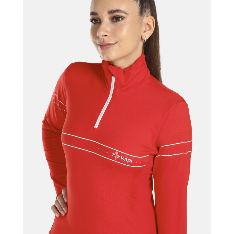 Dámské funkční tričko s límečkem Kilpi LEEMA-W červená