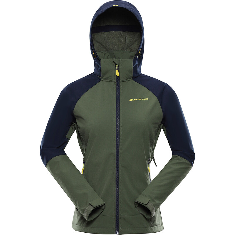 Dámská softshellová bunda Alpine Pro LANCA - tmavě zelená 99255578