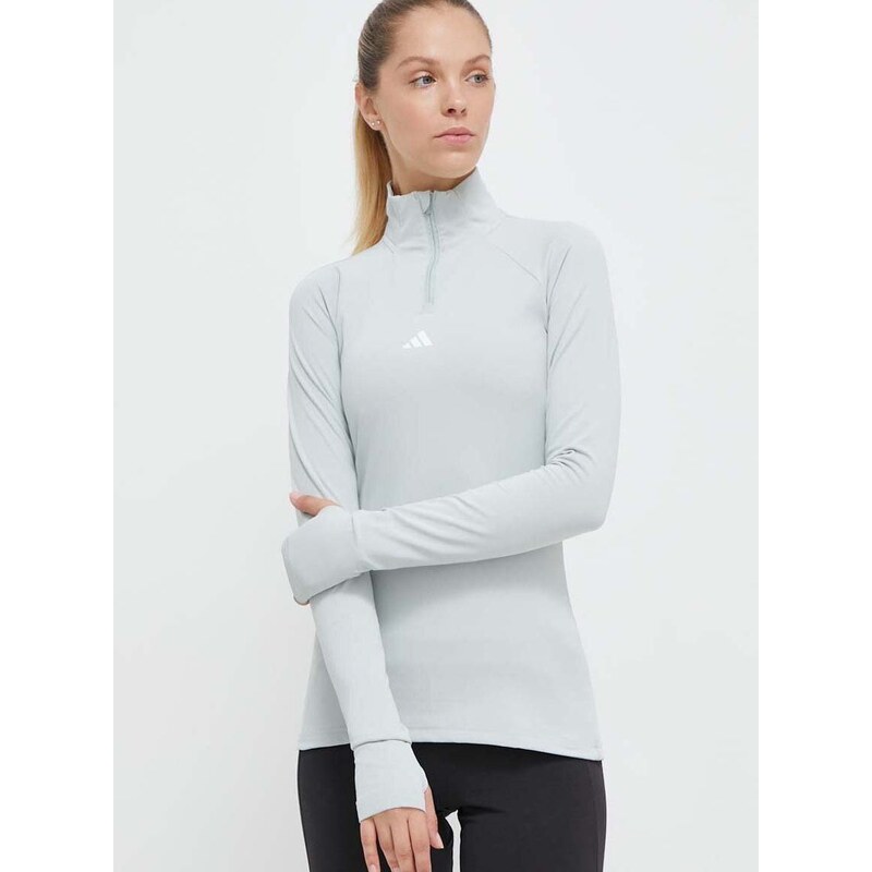 Tréninková mikina adidas Performance Techfit COLD.RDY zelená barva