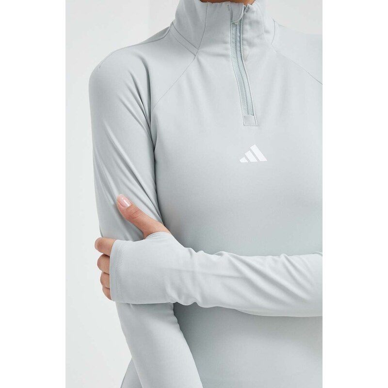 Tréninková mikina adidas Performance Techfit COLD.RDY zelená barva