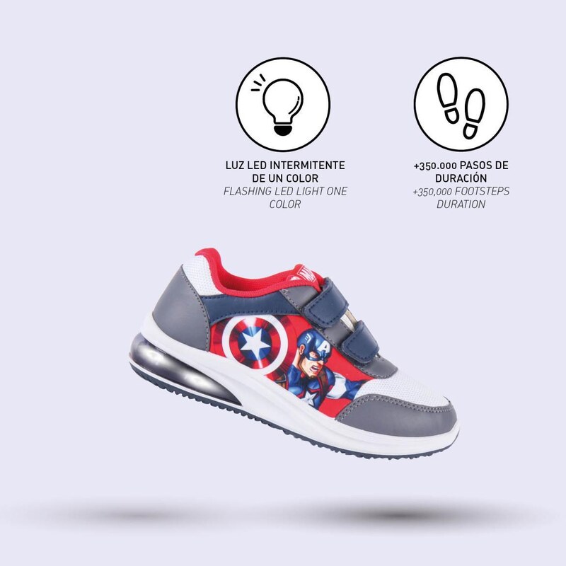 SPORTY SHOES PVC SOLE WITH LIGHTS AVENGERS