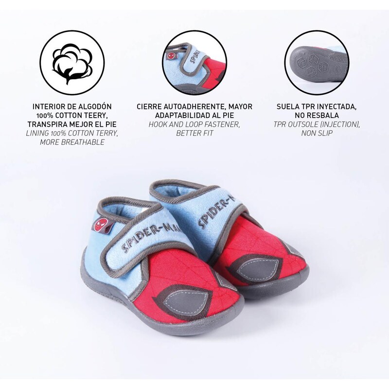 HOUSE SLIPPERS HALF BOOT 3D SPIDERMAN