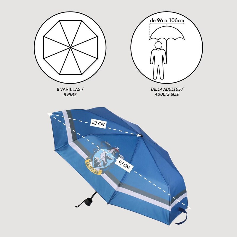 UMBRELLA FOLDING MANUAL HARRY POTTER RAVENCLAW