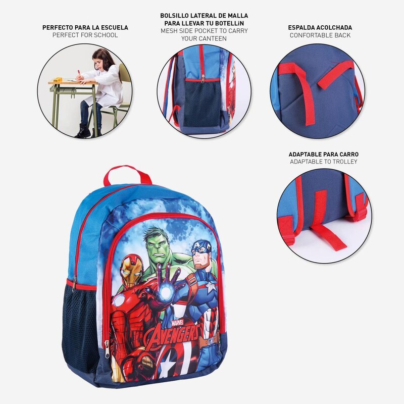 BACKPACK SCHOOL MEDIUM AVENGERS