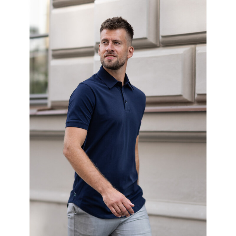 TallGuys Pánská prodloužená polokošile | Navy