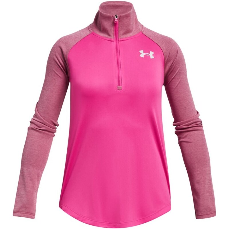 Mikina s kapucí Under Armour Tech Graphic 1/2 Zip-PNK 1379532-652