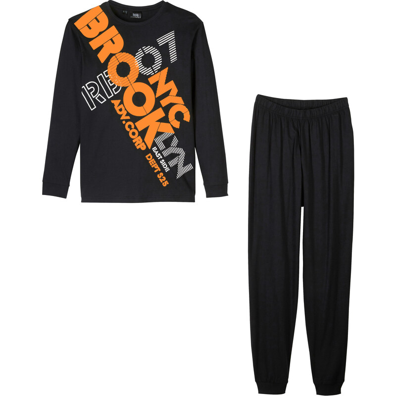 bonprix Chlapecké pyžamo (2dílná souprava) Černá