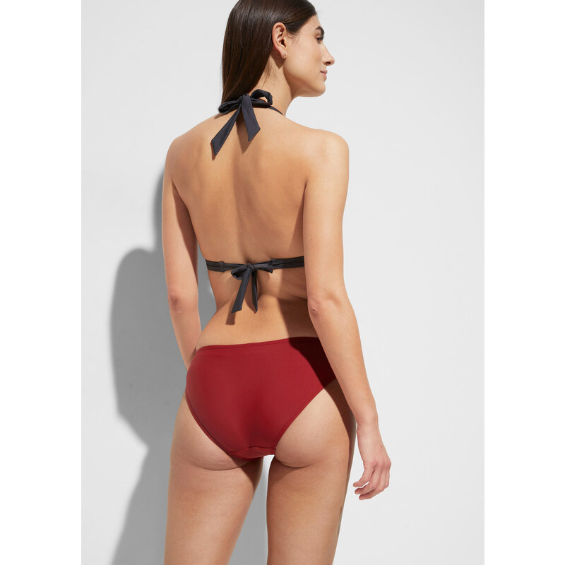 bonprix Bikiny neckholder (2dílná souprava) z recyklovaného polyamidu Červená