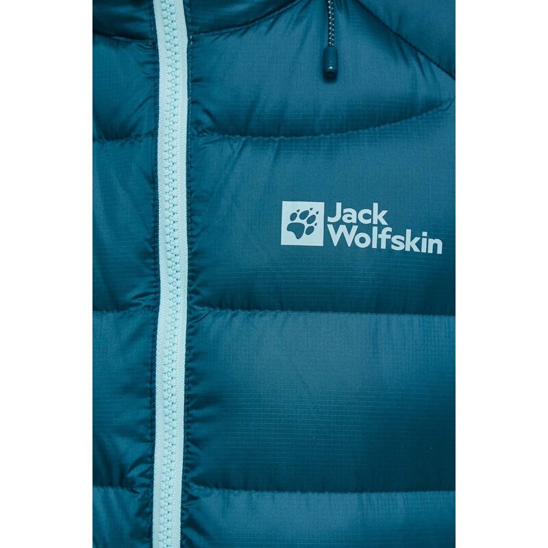 Péřová sportovní bunda Jack Wolfskin Nebelhorn tyrkysová barva