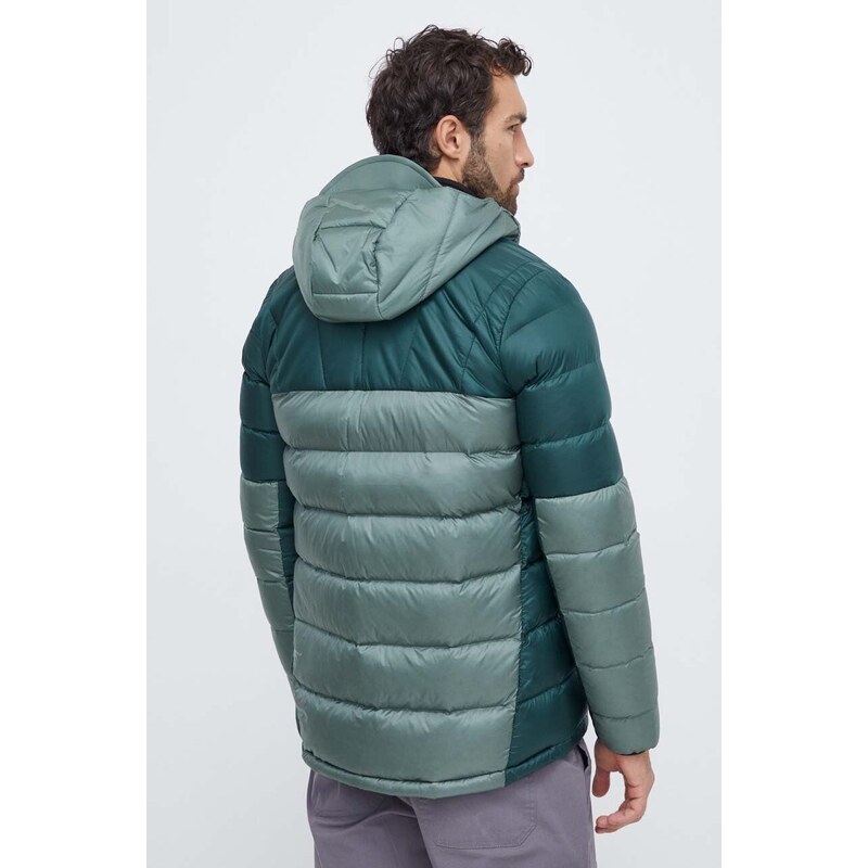 Péřová sportovní bunda Jack Wolfskin Nebelhorn zelená barva