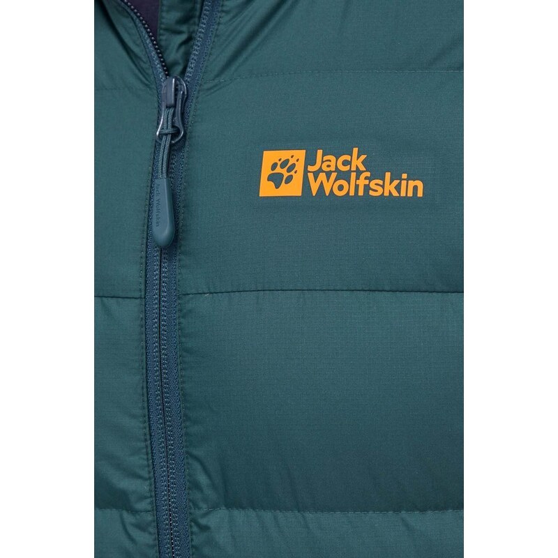 Péřová sportovní bunda Jack Wolfskin Ather zelená barva