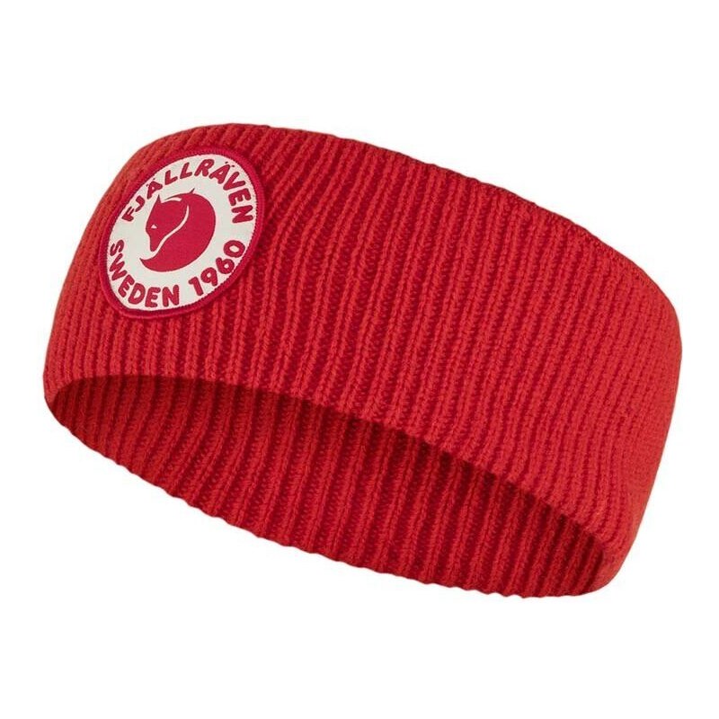 Vlněná čelenka Fjallraven 1960 Logo červená barva, F87082.334