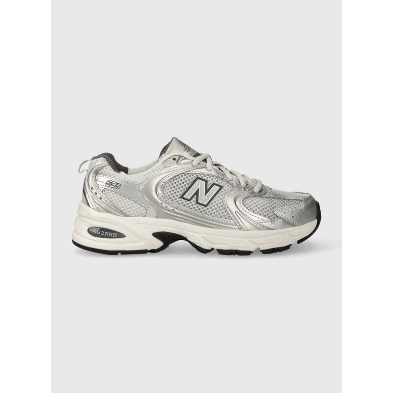 Sneakers boty New Balance MR530LG stříbrná barva