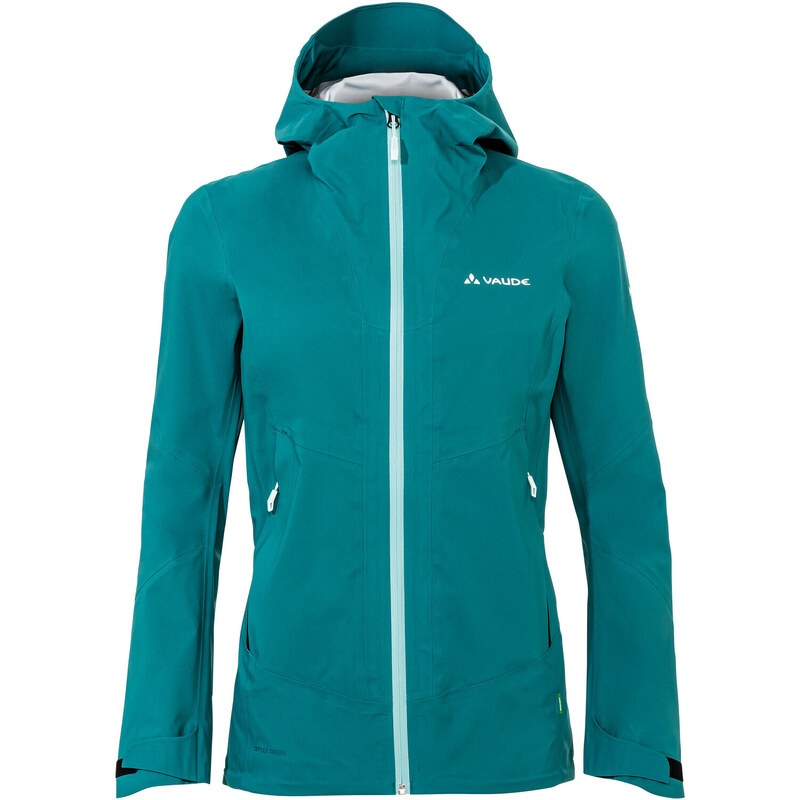 Vaude CROZ 3L III nepromokavá outdoorová bunda, dámská, modro-zelená 112727079