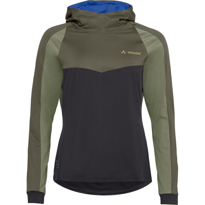 Vaude cyklistický dres Qimsa LS Shirt II, dámský, khaki 112727154