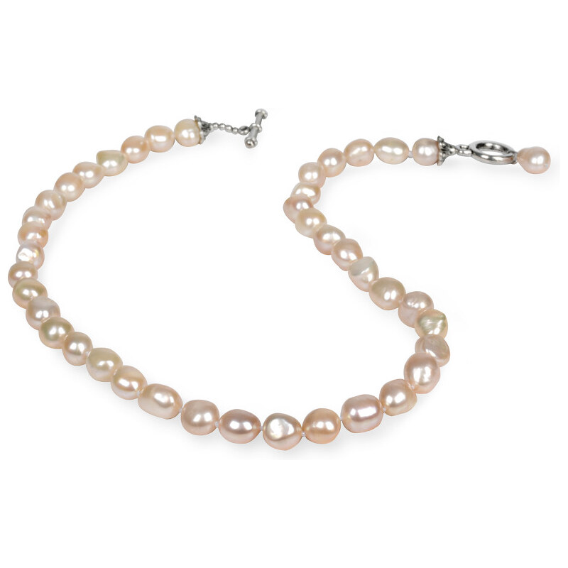 JwL Luxury Pearls Náhrdelník z pravých lososovorůžových perel JL0071