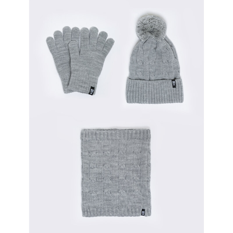 Big Star Unisex's Gloves 290027 Grey 901