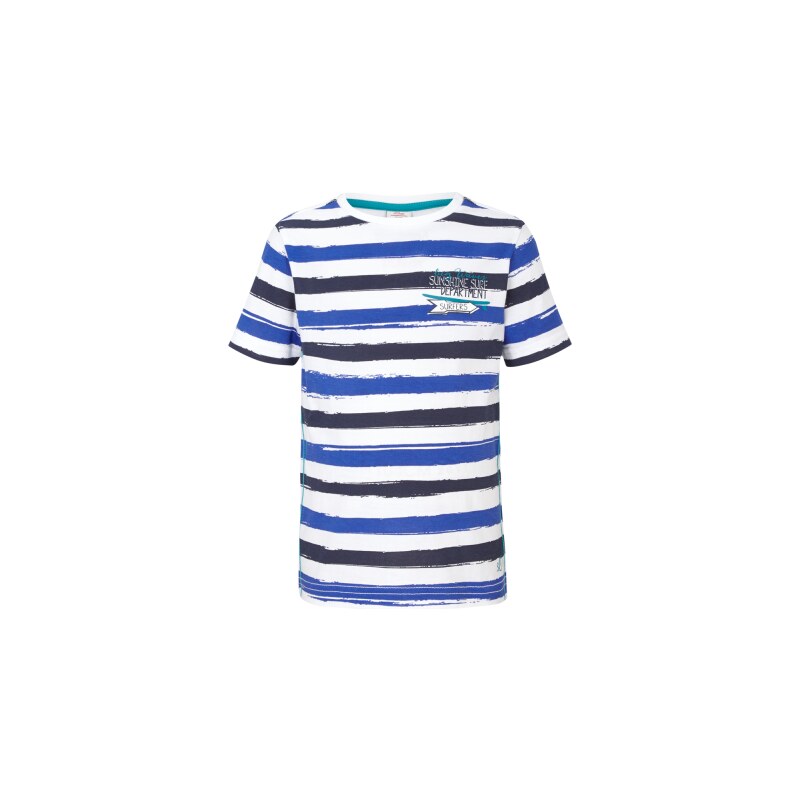 s.Oliver chlapecké tričko s dvoubarevnými proužky 98 modrá