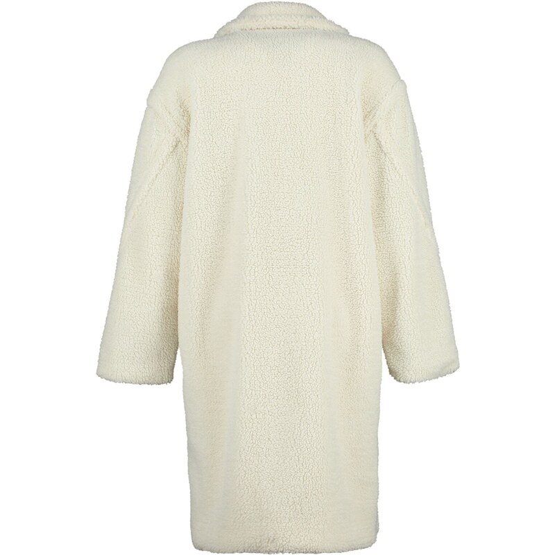 Trendyol Oversize Ecru Wide-Cut Long Plush Coat