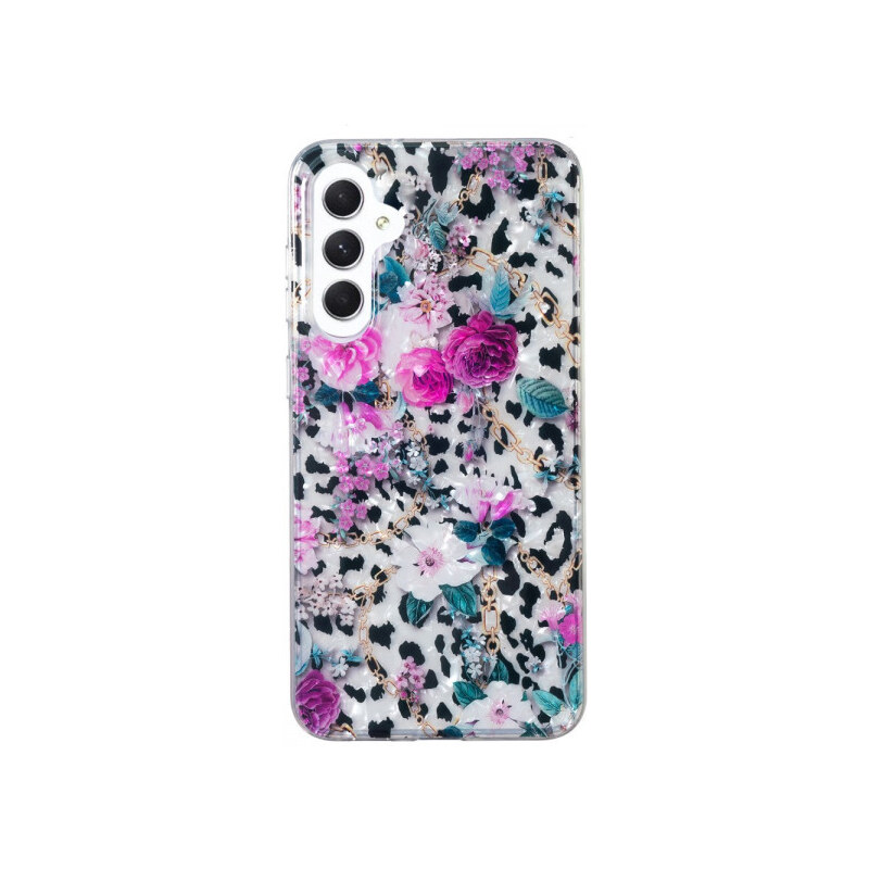 Pouzdro MFashion Samsung Galaxy A14 - vícebarevné - Květy