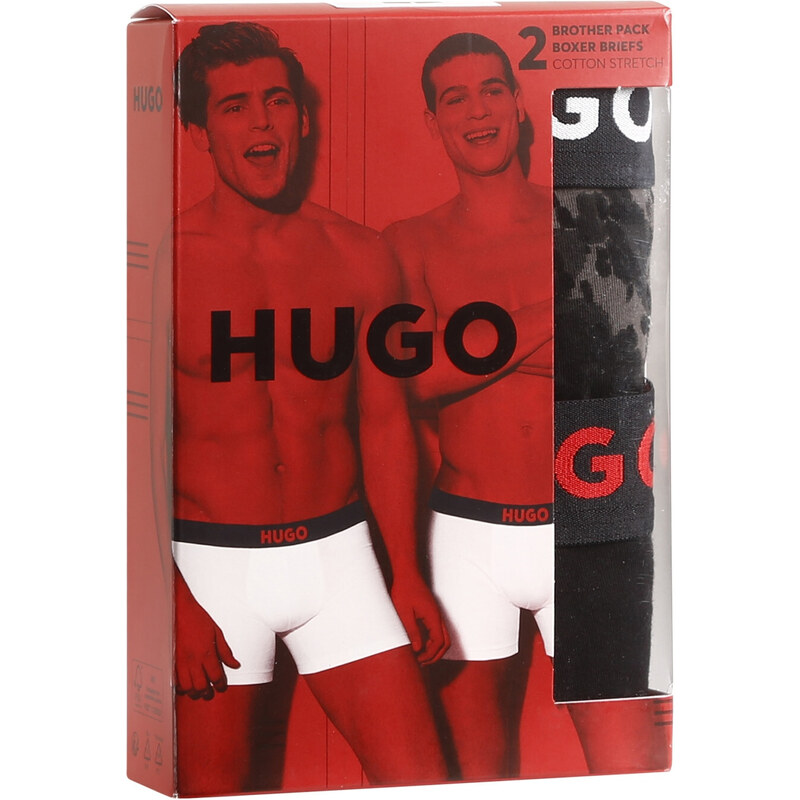 2PACK pánské boxerky Hugo Boss vícebarevné