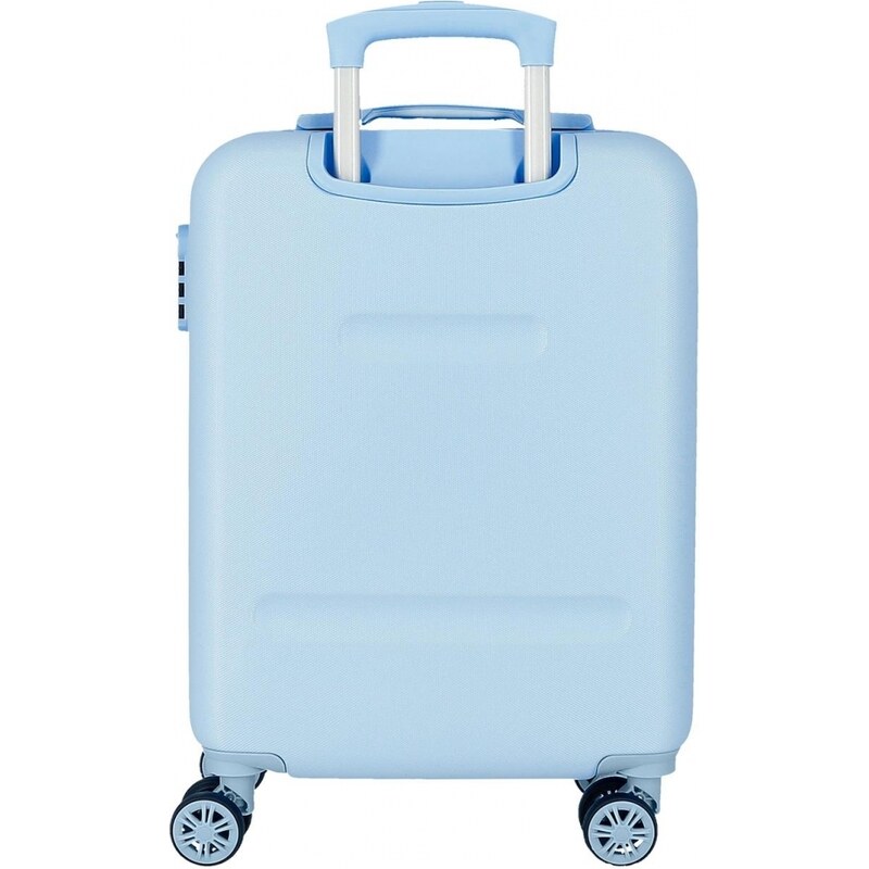 JOUMMABAGS Cestovní kufr ABS Mickey have a good time, modrý 55 cm