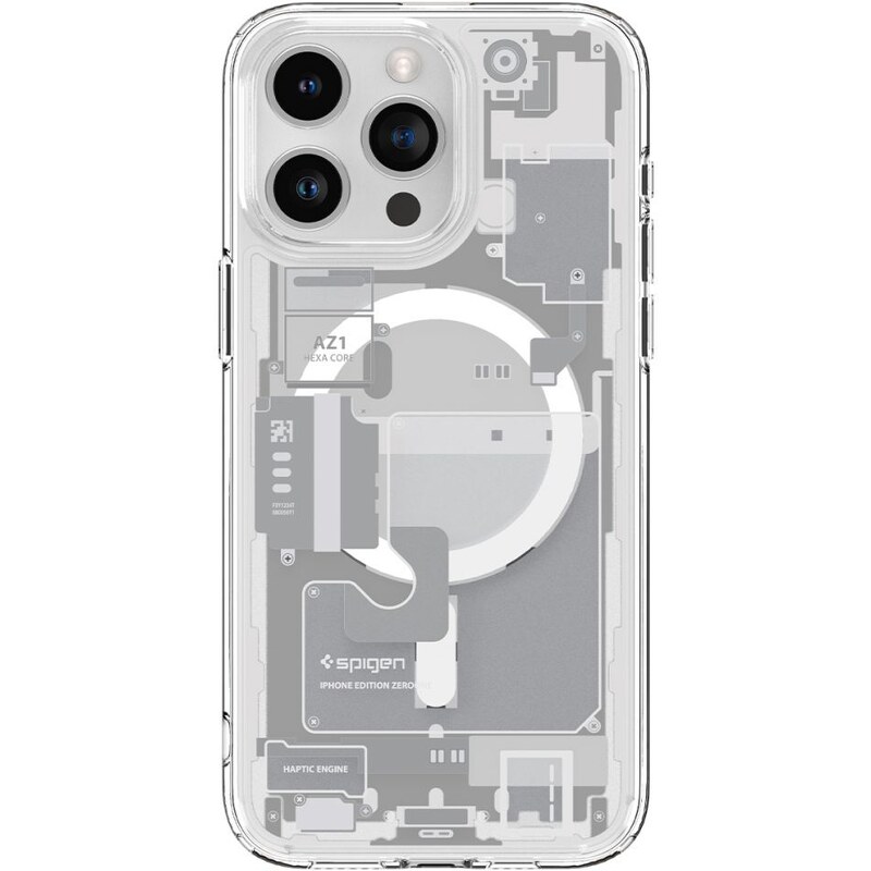 Ochranný kryt na iPhone 15 Pro MAX - Spigen, Ultra Hybrid Mag Zero One White