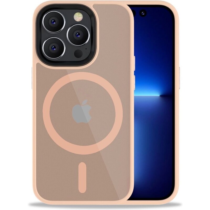 Ochranný kryt pro iPhone 14 Pro - Tech-Protect, Magmat MagSafe Matte Pink