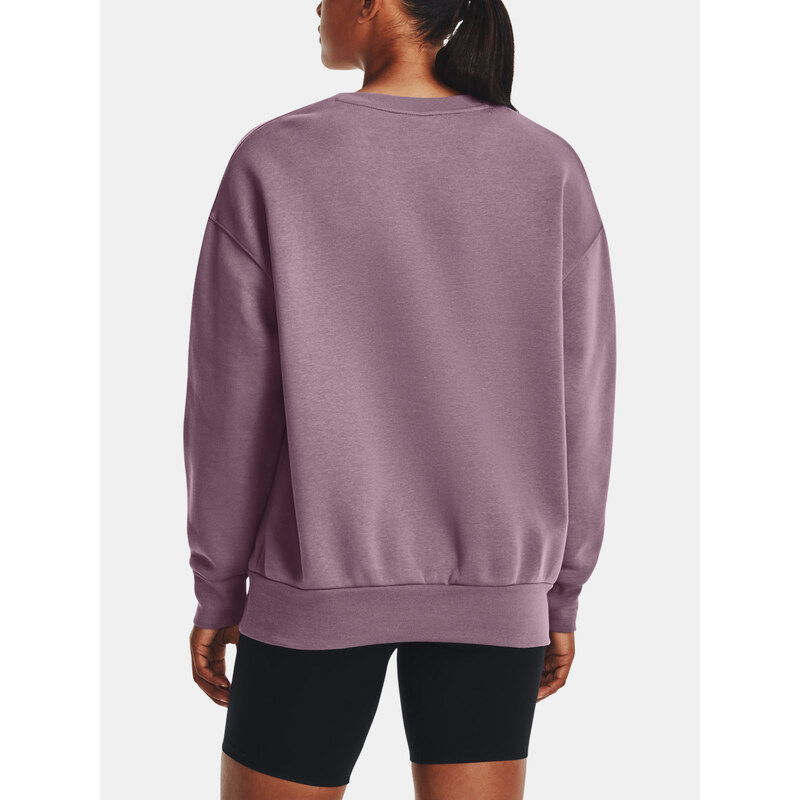 Under Armour Mikina Essential Flc OS Crew-PPL - Dámské