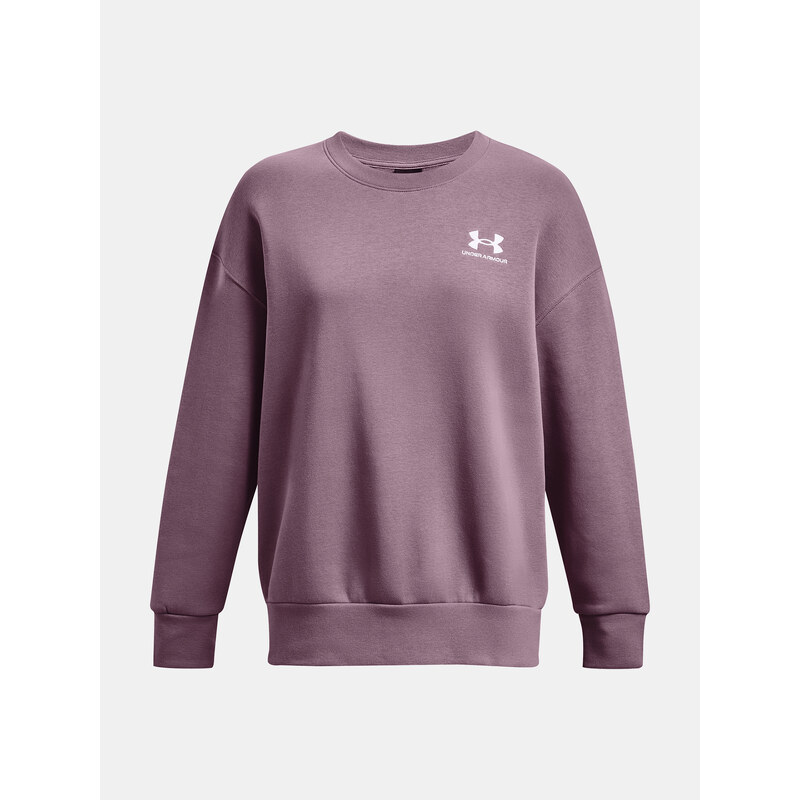 Under Armour Mikina Essential Flc OS Crew-PPL - Dámské