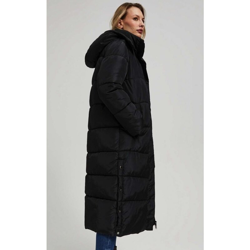 Zimní dámský kabát Moodo Z-KU-4222 - černý