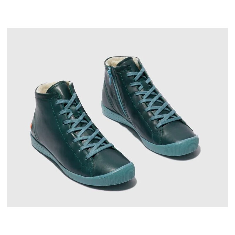 Perfektní zateplená kotníková obuv Softinos P900653010 zelená