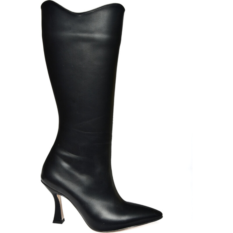 Fox Shoes R820020109 Women's Black Thin Heeled Boots