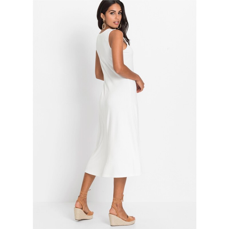 bonprix Letní šaty s knoflíky Bílá
