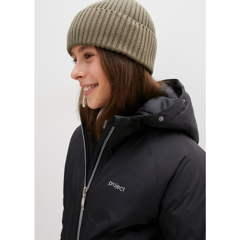 bonprix Dívčí lyžařská bunda, nepromokavá a větruodolná Černá
