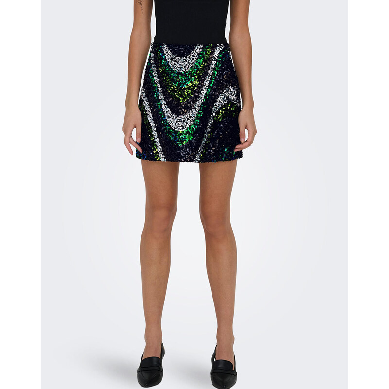 ONLY ONLSOFIE SEQUINS SKIRT WVN