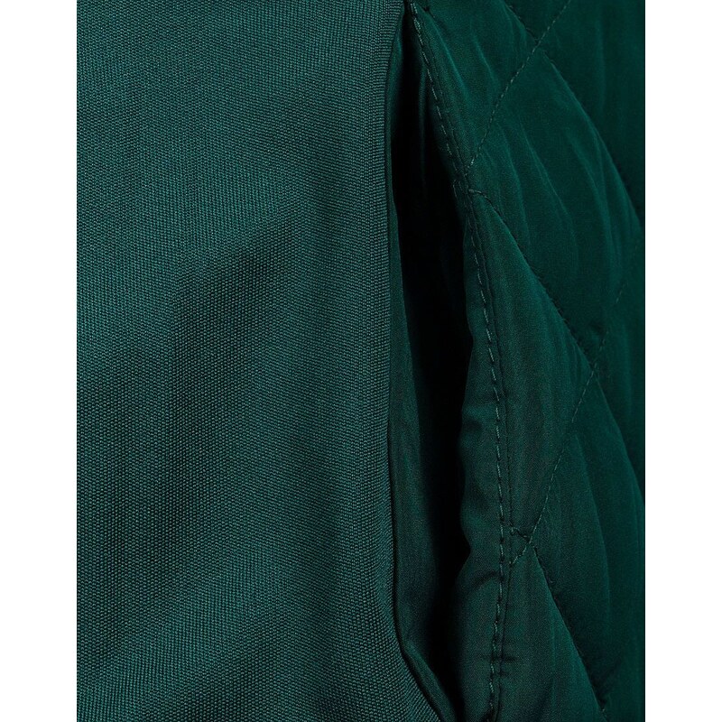 Dámská prošívaná zelená vesta nadměr jaro až podzim A2027