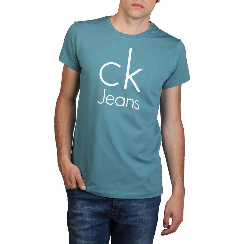 Calvin Klein, pánské tričko modrozelené