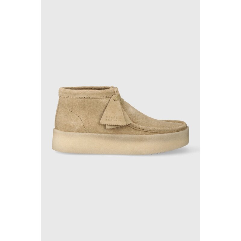 Clarks Originals Polobotky Clarks Wallabee Cup pánské, béžová barva, 26173316