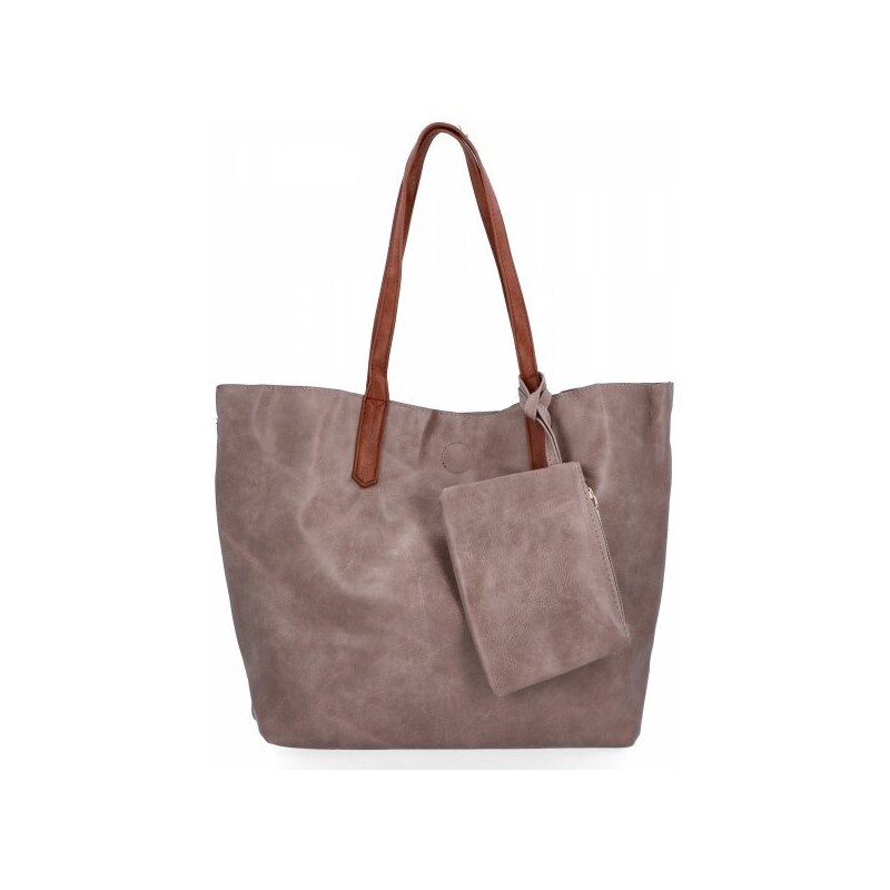 Dámská kabelka shopper bag Herisson tmavě béžová H8805
