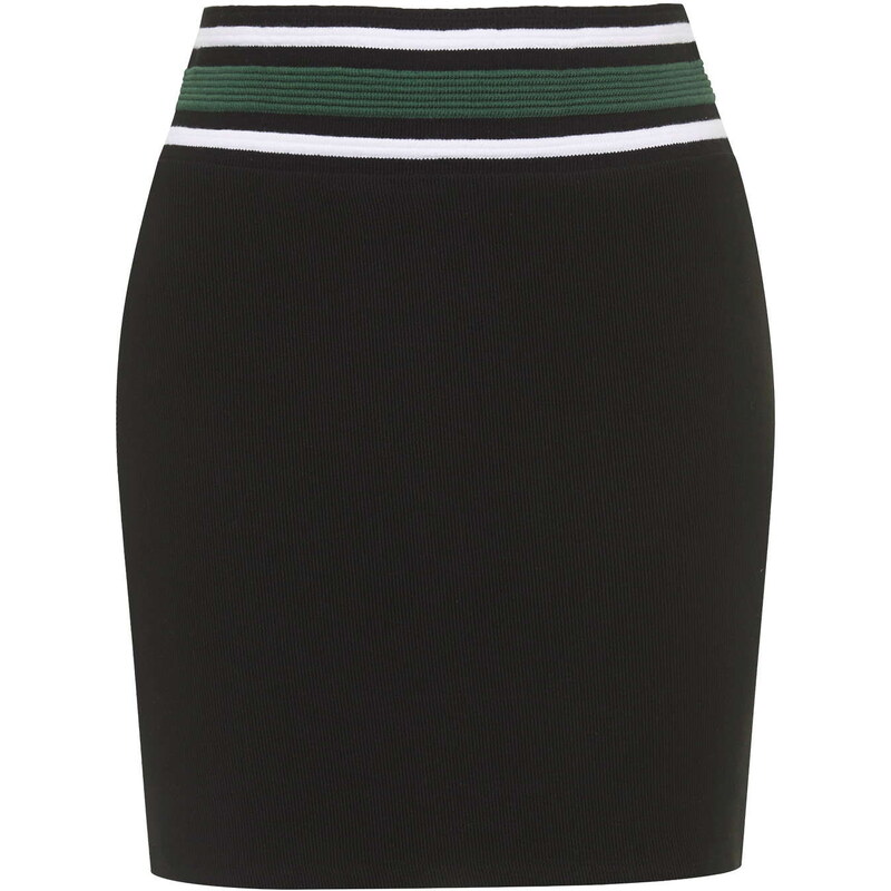 Topshop Sporty Ribbed Mini Skirt