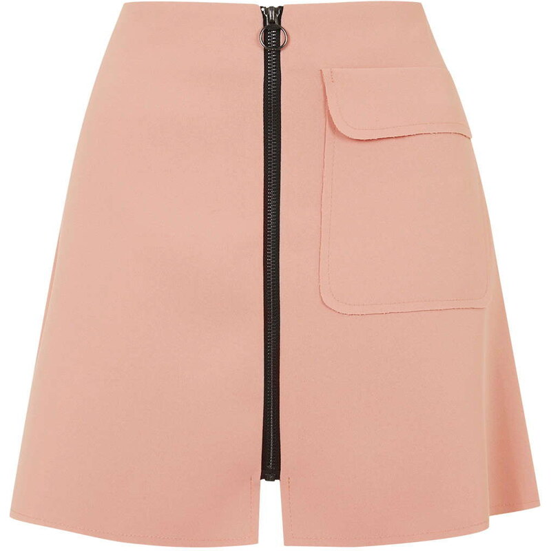 Topshop PETITE Patch Pocket A-Line Skirt