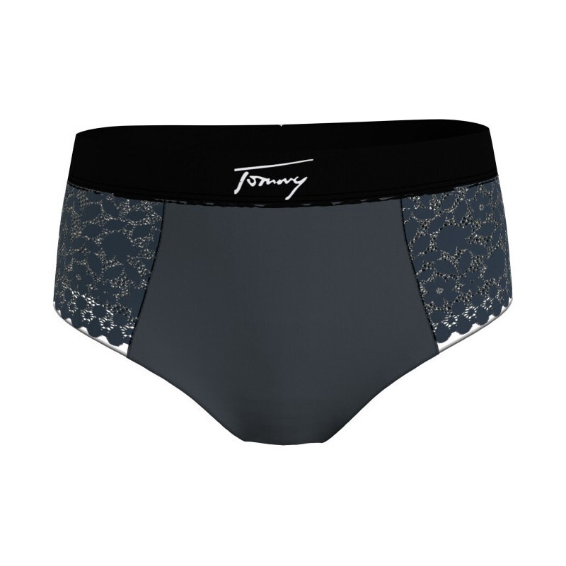 Dámské bikiny Tommy Hilfiger Plus Size - vysoký pas, černá UW0UW04205