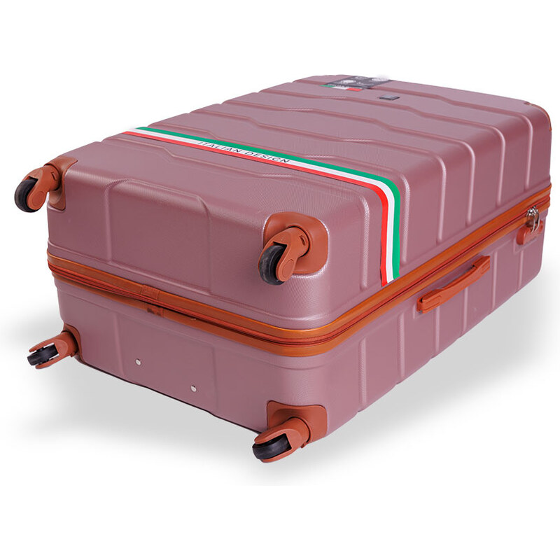 Cestovní kufr BERTOO Firenze - růžový L