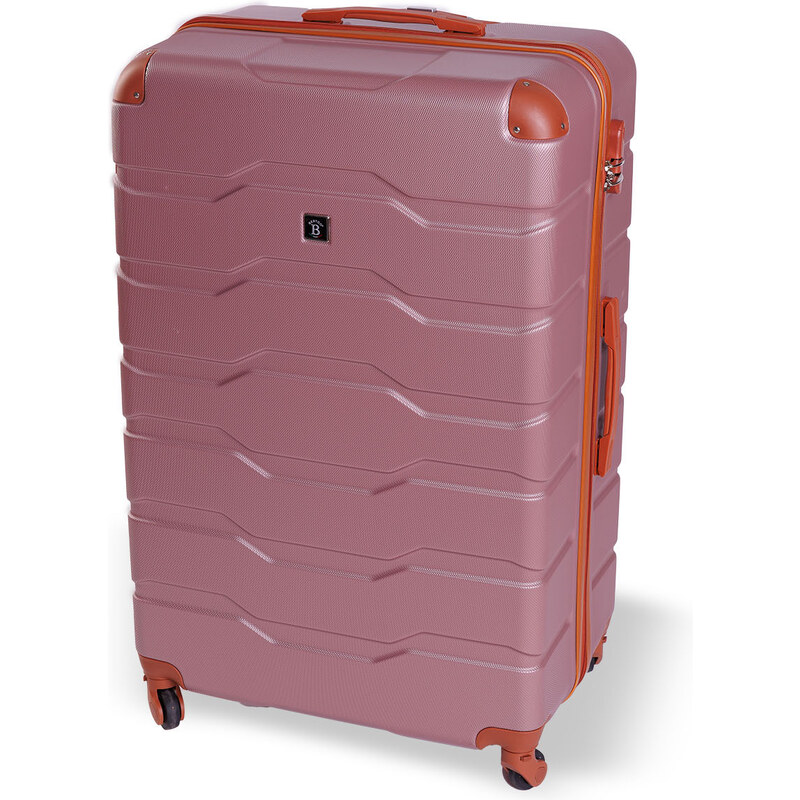 Cestovní kufr BERTOO Firenze - růžový 3XL